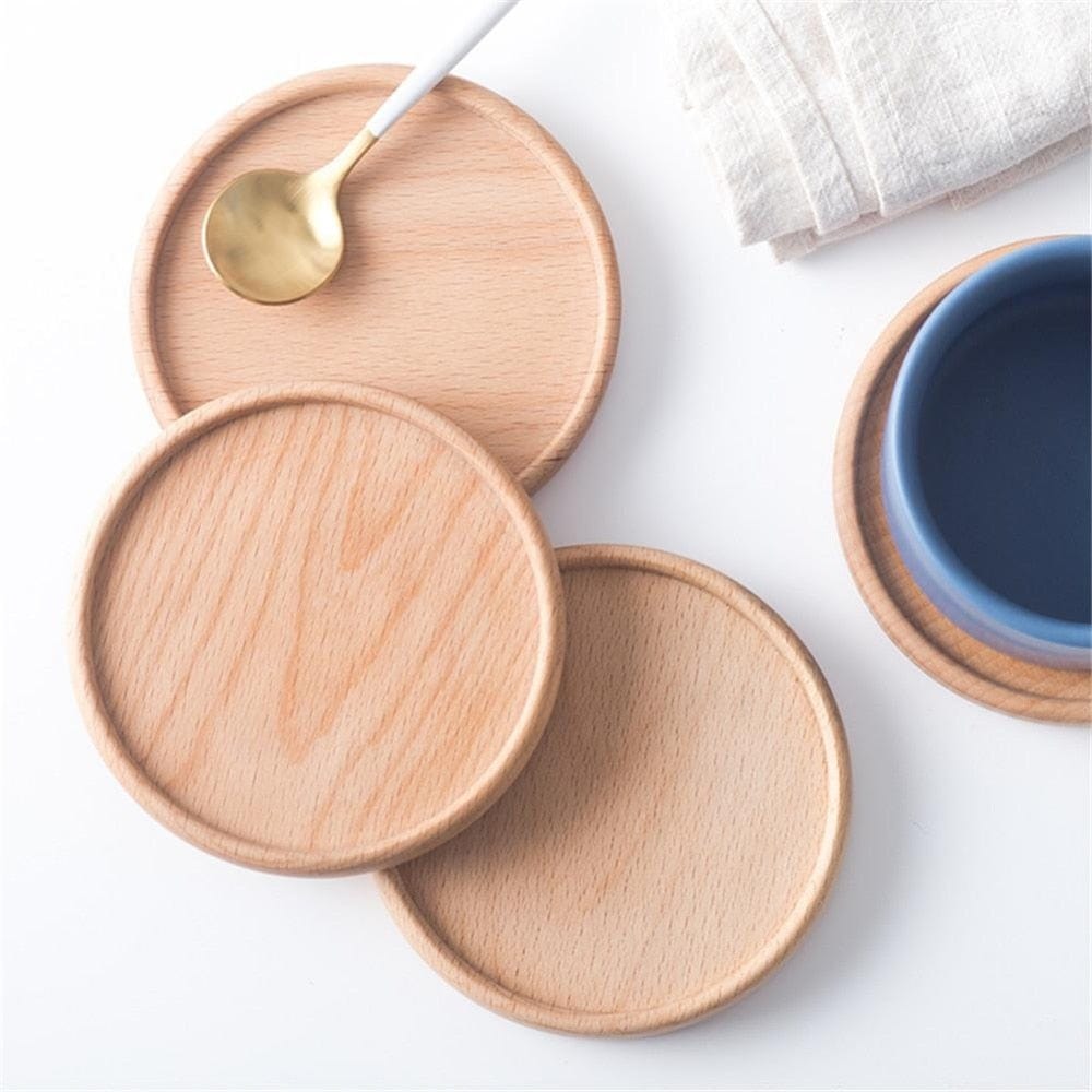 Beech Wood Dessert Plates