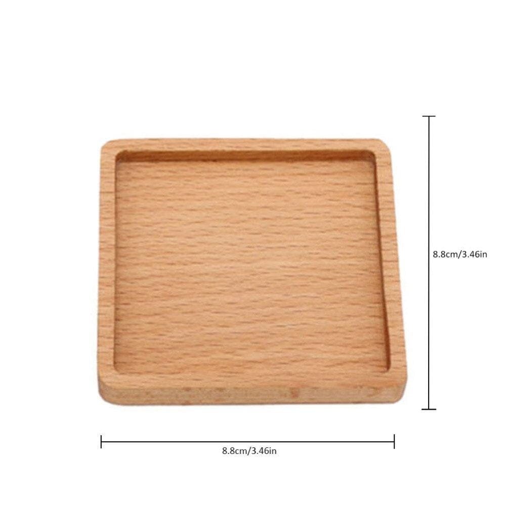 Beech Wood Dessert Plates