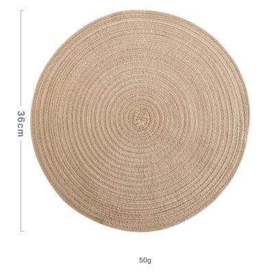 6 Set Linen Round Placemats or Coasters