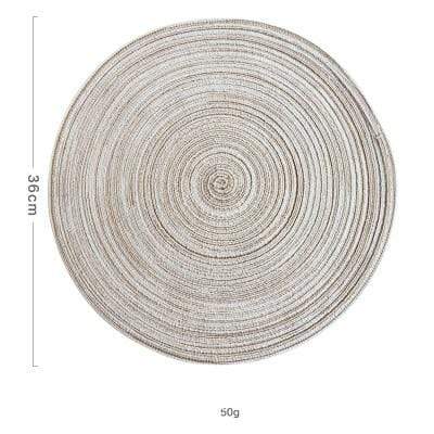 6 Set Linen Round Placemats or Coasters