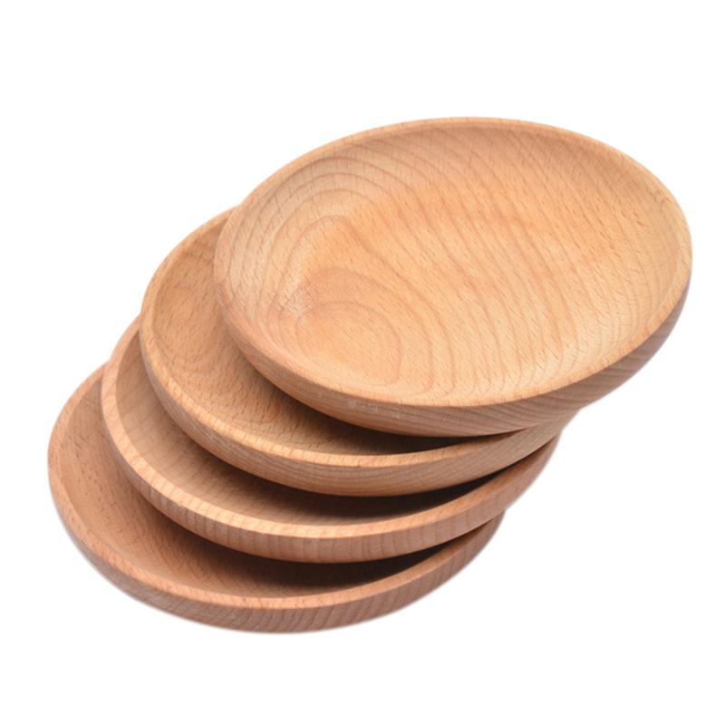 Beech Wood Dessert Plates