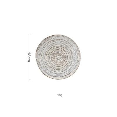 6 Set Linen Round Placemats or Coasters