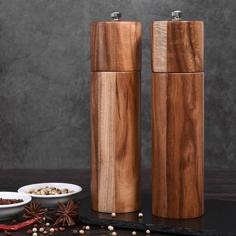 Acacia Wood Salt and Pepper Grinders