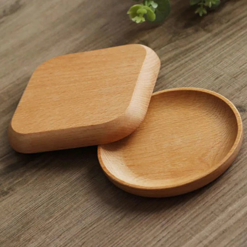 Beech Wood Dessert Plates